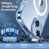 2024 iPhone 14/13 Case with MagSafe, Slim Shockproof Military-Grade Protection, Non-Yellowing Clear Magnetic Cover.