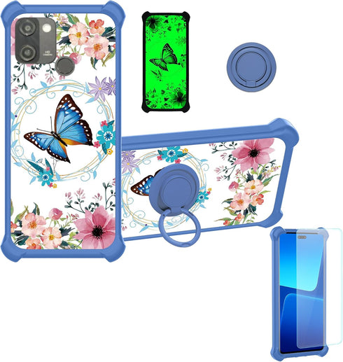 jioeuinly Case for Vortex HD65 Plus Compatible with Vortex HD65 Plus Phone Cover [with Tempered Glass Screen
