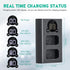 Kimaru NP-FW50 Battery Charger, Double Slot for Sony BC-TRW Charger, ZV-E10, Alpha A6000 A6300 A6400 A6500 A5000 A5100