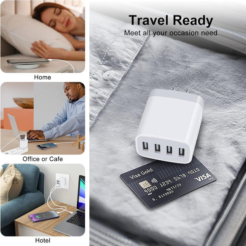 USB Wall Charger Plug, 2-Pack Fast Charging Cube for iPhone 16 15 14 13 12 11 Pro Max