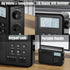 Raddy RF206 Digital AM FM Shortwave Radio, Portable Receiver with 8W Speaker, Battery Powered for Home & Gift