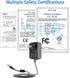 TKDY 24V Power Supply for LED Strip Lights, 24Vdc 1.5A AC Adapter Charger Cord for 24 Volt Devices