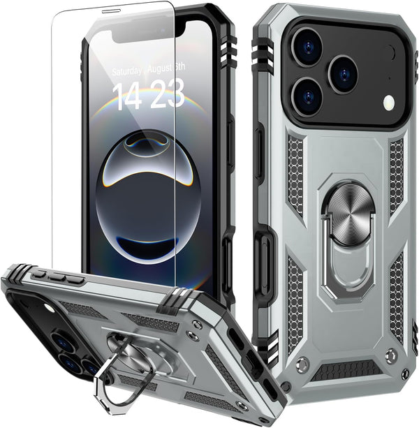 IKAZZ for iPhone 17 Pro Max Case 6.9 Inch with Screen Protector,Military Grade