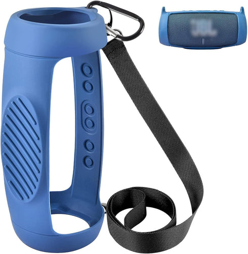 Silicone Case Cover for JBL Charge 5 Waterproof Portable Bluetooth Speaker, Travel Carrying Protective Gel Soft Skin -