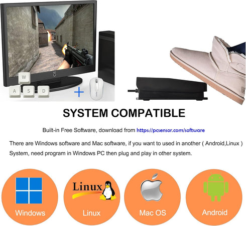 2023 Programmable iKKEGOL Upgraded Digital Optical USB Foot Pedal, USB Single Foot Switch Game Control, One Key