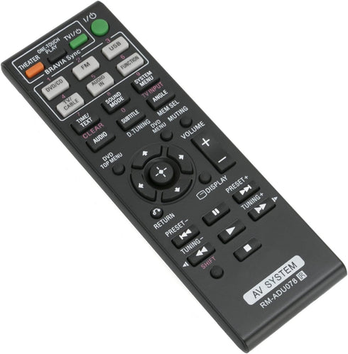 RM-ADU078 Lost Remote Control for Sony HBD-DZ170, HBD-DZ171, RM-ADU079, HBD-TZ135, DAV-TZ710, and More