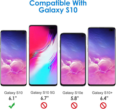 JETech Screen Protector for Samsung Galaxy S10, TPU Ultra HD Film, Case Friendly, 2-Pack