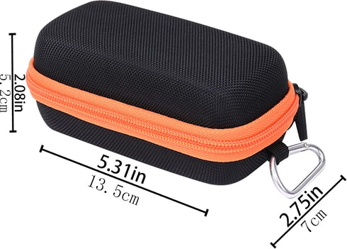 Aenllosi 20/20x/30x/22x/32x Hard Carrying Case Replacement for Garmin eTrex Handheld GPS by (Orange Zipper)