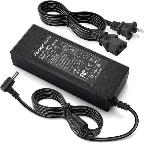 Facmogu 12V 10A Power Supply AC to DC Adapter, AC to DC Converter 100V-240V to 12V 10A 120W, 12 Volts 10 Amps Power Transformer 5.5x2.5mm & 5.5x2.1mm Tip, DC 12V 10A Desktop Regulated Power Adapter