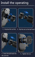 Car Mount Phone Holder: Clamp Type Navigation Mount for All Smartphones, Cell Phone Holder with Screw Hook