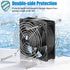GDSTIME 120mm x 38mm 12V DC Waterproof IP67 Fan, High CFM Dual Ball Bearing 2Pin for DIY Cooling Ventilation Exhaust