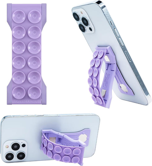 LOVEHANDLE PRO Premium Phone Grip - Suction Strap - Strong Grip Holder -