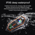 Y20-2X Motorcycle Helmet Bluetooth Headset, Dual 100m Intercom, Bluetooth 5.3, Smart Noise Reduction, IPX6 Waterproof