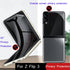 3 Pack Privacy Screen Protector for Z Flip 3, Anti-Peep Outside + Inside Screen Protector + Side Protector Film for