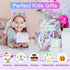 Wireless Over-Ear Headphones with Microphone, Bluetooth Cat Ear Headphones for Kids, Teens, Adults