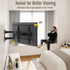 Mounting Dream TV Wall Mount - Swivel and Tilt for Most 26-55 Inch TVs, Full Motion Bracket, MD2377