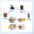 Anina 4pc SMA - UHF FR Coaxial Connector Kit SMA to PL259 SO239 UHF VHF Crimp Coax Adapter for CB Radio/Handheld Ham Radio Antenna/Walkie Talkie/Amateur radio