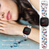 Floral Pattern Printed Cartoon Watch Bands for Fitbit Versa 4/3/Sense, Soft Silicone Sport Replacement