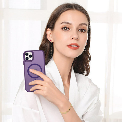 BENTOBEN iPhone 11 Pro Case - Dark Purple, Slim Shockproof, Translucent Matte, MagSafe Compatible, 5.8" Protective