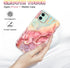 CASEFIV iPhone 11 Case, Rose Gold Marble Pattern, 3-in-1 Heavy Duty Shockproof, Full Body Rugged PC+Soft Silicone Cover.