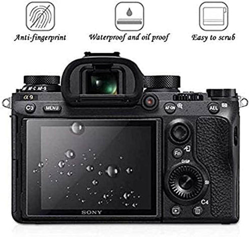 PCTC D780 Screen Protector for Nikon D850 D750 D7200 D7100 D500 D800 D800e D610, 3 Packs Tempered Glass, 1* Ladybug 1*