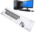 Hilitand Universal Desktop Computer Keyboard Sticker for 84 to 108 Key Keyboard, JP-603 PVC Frosted DIY Mechanical