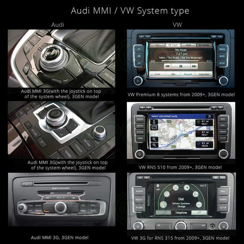 YUYUE AMI MDI MMI Interface Bluetooth Module AUX Receiver Cable Adapter for Audi VW Radio Stereo Wireless A2DP