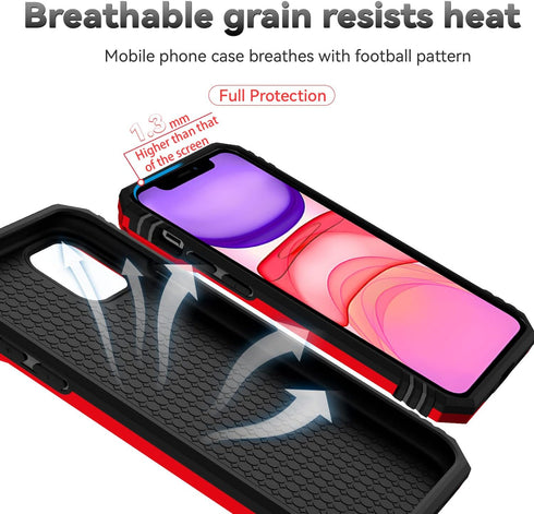 Hitaoyou iPhone 11 Pro Max Case: Military Grade Shockproof with Camera Cover, Kickstand, Magnetic Holder