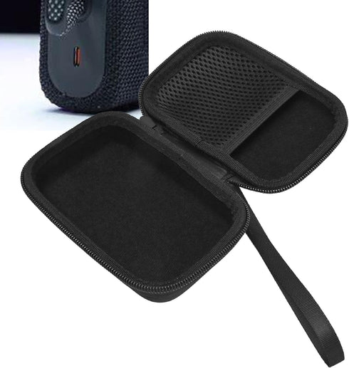 Hard Carrying Case for JBL Go 3 Bluetooth Speaker, EVA Hard Case, Travel Protection Portable Storage Bag, Black