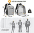 TARION Professional Camera Bag, Waterproof Backpack with Laptop Compartment for DSLR SLR Mirrorless Photography, Grey