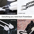Power Gear Telephone Line Cord, 2 Pack, 25 Feet, Modular Jack Ends for Phone, Modem, Fax Machine
