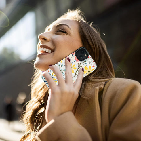 HAOPINSH iPhone 13 Case Wallet, Floral PU Leather Folio with Card Holder & Kickstand, Shockproof 6.1" for Women & Girls.