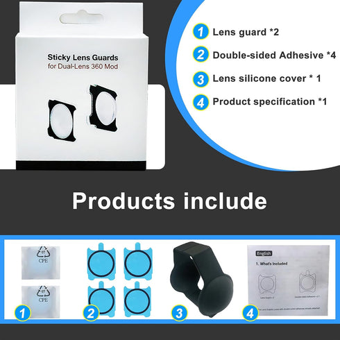Lens Guards for Insta360 ONE RS/ONE R Accessories Case