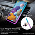 Silverback Galaxy A21 Case, Moving Liquid Holographic Sparkle Glitter Case with Kickstand, Bling Diamond Rhinestone