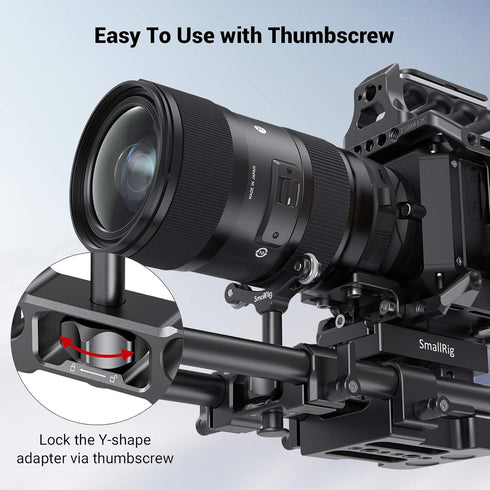 SMALLRIG Universal 15mm LWS Rod Mount Lens Support Bracket for DSLR Camera Shoulder Rig - 2727