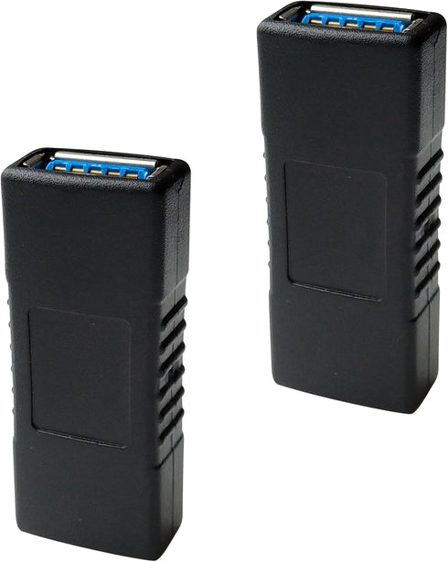 USB 3.0 Female to Female Extension Connector Adapter (2 Pack)
