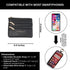 Clip & Go Phone Strap (Cream - Cream Pouch) – Crossbody Phone Chain with Zipper Wallet Pouch – Phone Lanyard for Around