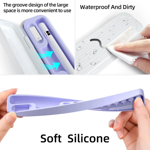 JOOSKO 2nd 1st Magnetic Carrying Case Compatible with Apple Pencil Generation and Gen Pencil and Samsung Galaxy S-Pen