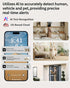 Gianteye 2K 2.4/5GHz 6 2 Cameras for Home Security, Wi-Fi Indoor Camera for Dog/Pet/Nanny/Baby with US Phone App, AI