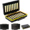 JJC 16 Slots AAA Battery Case, Shockproof & Water-Resistant Battery Storage Box for 16 x AAA Battery
