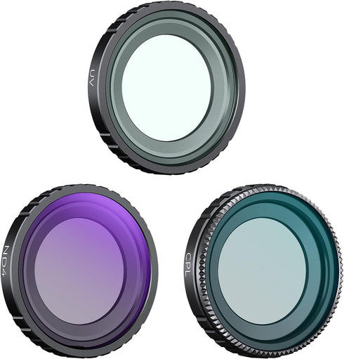 K&F Concept GO 3S UV CPL ND Filters Kit, 3 Pack Compatible with Insta360 GO 3S, Multi-Layer Coated