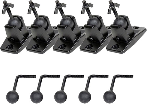 VideoSecu 5 Black Universal Satellite and Audio Speaker Mount Bracket for Wall or Ceiling