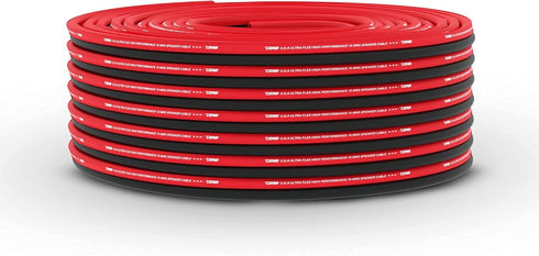 DS18 SW-16GA-100RB 16-GA Ultra Flex Speaker Wire Red and Black 100 Ft for Audio Applications