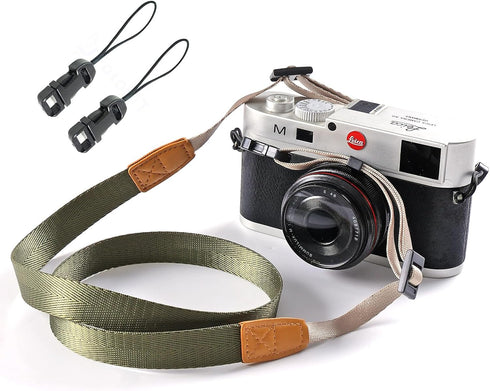 Camera Neck Strap with Quick-release Buckles for Mirrorless Camera (Army Green)