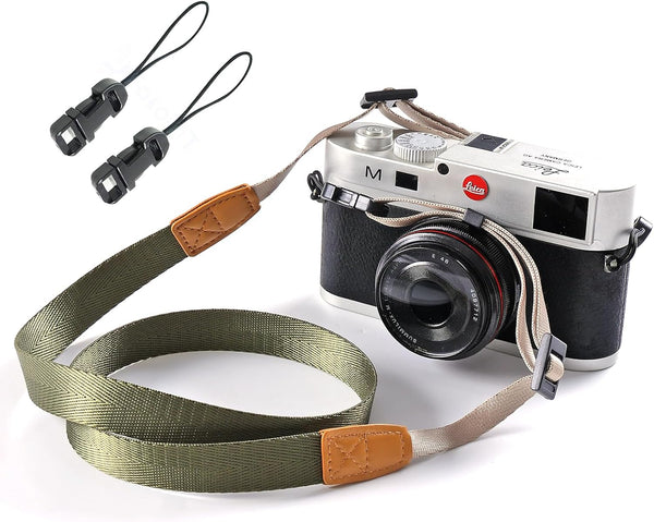 Camera Neck Strap with Quick-release Buckles for Mirrorless Camera (Army Green)