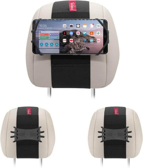2 Pack Car Phone Headrest Holder - Car Back Seat Headrest Phone Mount for Kids, Road Trip Essentials, Compatible with iPhone, Samsung, Google, Huawei, Nokia, Other Smartphones