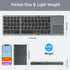 KUNSI Foldable Bluetooth Keyboard with Touchpad, Ultra Slim Portable Wireless Keyboard with Rechargeable Battery