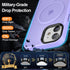 iPhone 11 Case - Light Purple, Shockproof, 13FT Drop Resistant, Translucent Matte, Strong Magnetic, Compatible with