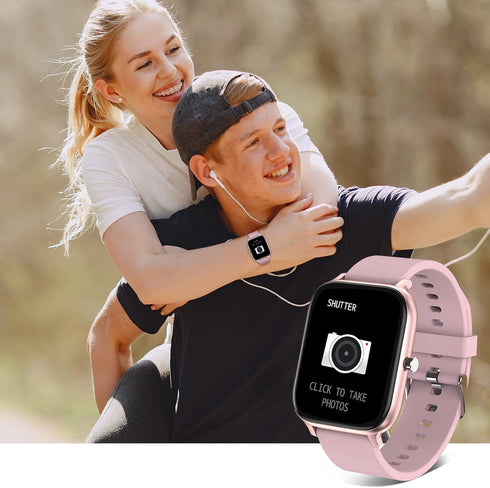 Smart Watch for Men Women - 1.69“ Full Touch Screen, IP68 Waterproof, Bluetooth Fitness Tracker with Heart Rate/Sleep