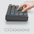 Fogruaden Blank Keycaps, Thick PBT Cherry Profile, Minimalist Grey Black Keycaps Set with 7U Spacebar for Mechanical